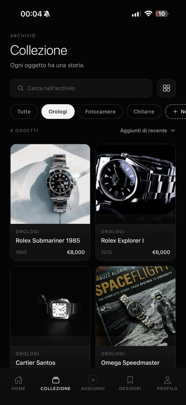 OWND collection grid